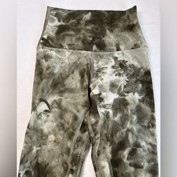 🍋 Lululemon Align High-Rise Leggings in Diamond Dye Sage Size 0 - Picture 2 of 7